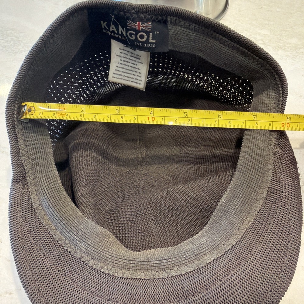 Kangol Unisex Tropic 504 Ventair Flat Cap, Gray Size Large Pre owned - Picture 10 of 12